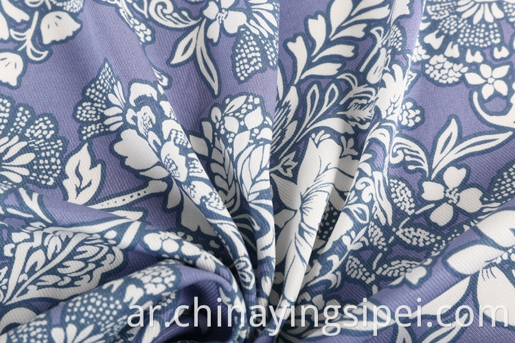 أزياء الأسهم Twill Rayon Rayon مطبوعة Viscose النسيج للملابس